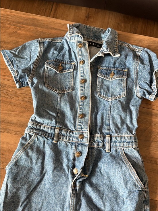 Lioness Denim - Lioness Light Blue Denim Jeans Jumpsuit